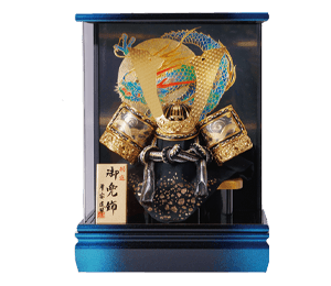 彫金大将兜,ケース入人形,TK002
