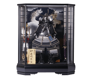5号ブロンズ伊達鎧,ケース入人形,TK003
