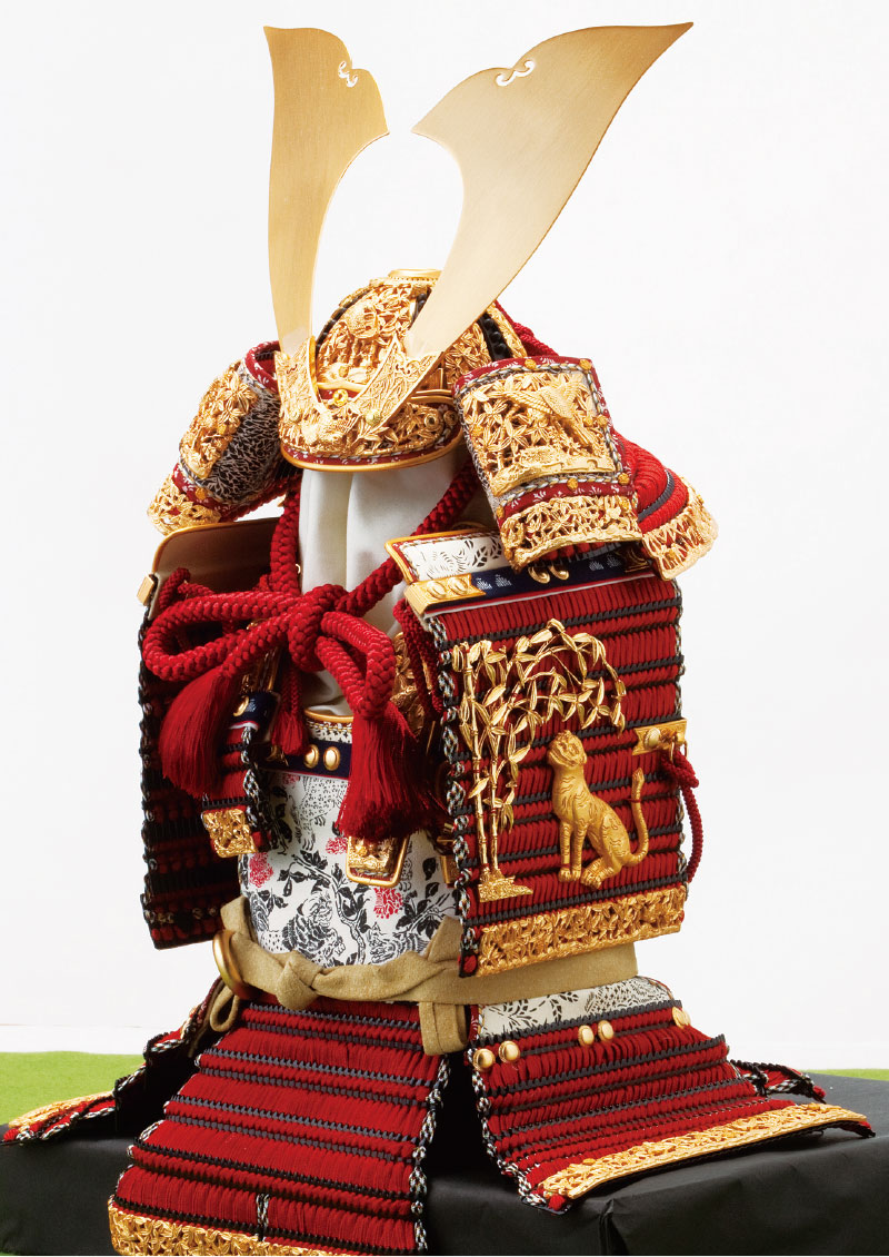 321A国宝 赤糸威 竹に虎雀の大鎧 四分之一模写 | 国宝・重文模写鎧兜