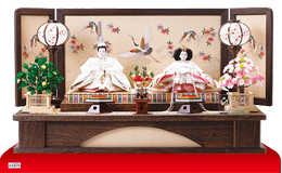 雛人形,親王飾り,1012A,焼桐平台飾り 京十番親王
