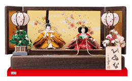 雛人形,親王飾り,1204,焼桐平台飾り 京十二番親王