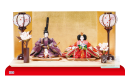 雛人形,親王飾り,1209B,木目平台飾り 京十番親王