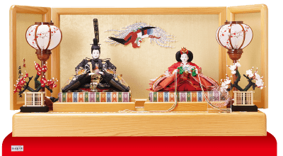 雛人形,親王飾り,1311A,高野槇平台飾り　京十一番親王 金彩京刺繍