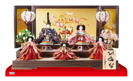 雛人形,親王飾り,2995B,焼桐二段飾り 京十番親王柳官女付