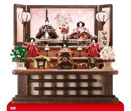 雛人形,三段・五段飾り,3000C,焼桐三段飾り 京十一番親王柳官女付