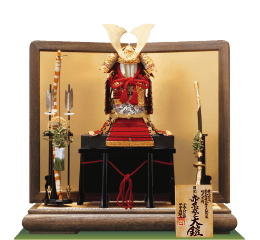 五月人形,国宝・重文模写鎧兜,321A,国宝模写 赤糸威大鎧 竹に虎雀の大鎧