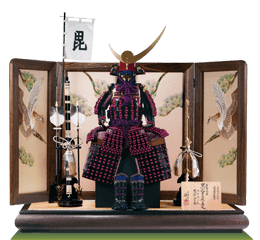 五月人形,戦国武将鎧兜,3231A,上杉謙信公鎧（日・月前立 牛皮仕立）