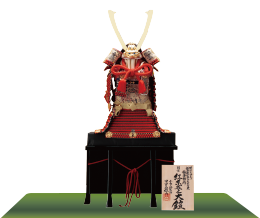 五月人形,国宝・重文模写鎧兜,331L,国宝模写 紅糸威 梅飾りの大鎧