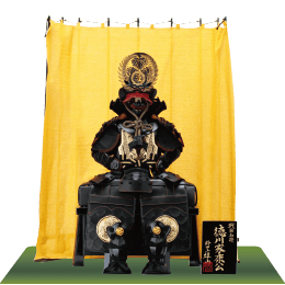 五月人形,戦国武将鎧兜,4252B,徳川家康公創作鎧 BLACK