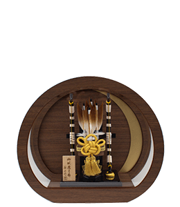 五月人形,破魔弓,HM1007002,10号 円月 ブラウン